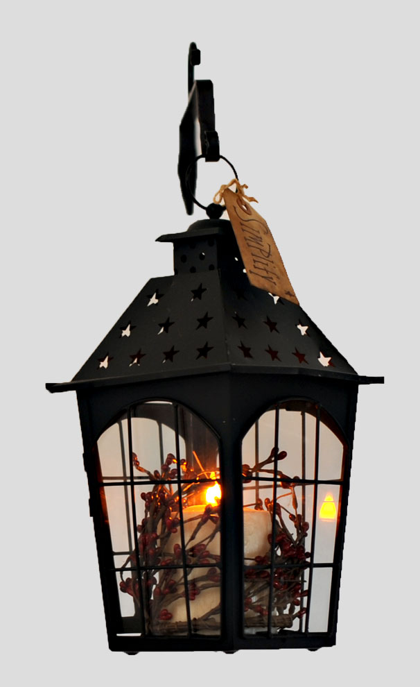 Wrought Iron Lanterns with LED Candles Battery Operated Candle