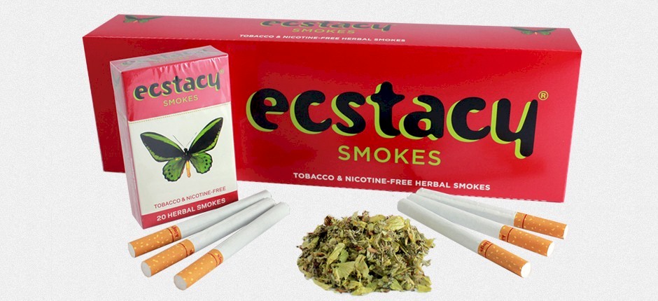 Ecstacy Herbal Tobacco Free Cigarettes No Nicotine Herb Smokes