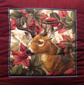 deer with leaves 