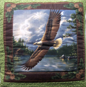 Eagle flying quillow