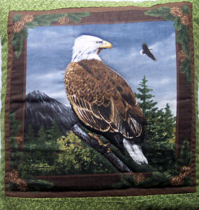 Eagle Perched Quillow