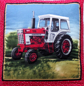 Tractor White and Red